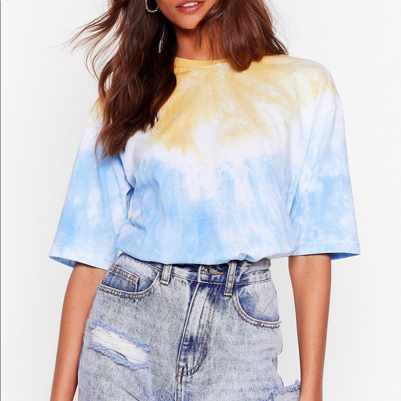 NEW NASTY GAL TIE DYE T SHIRT - Picture 1 of 2